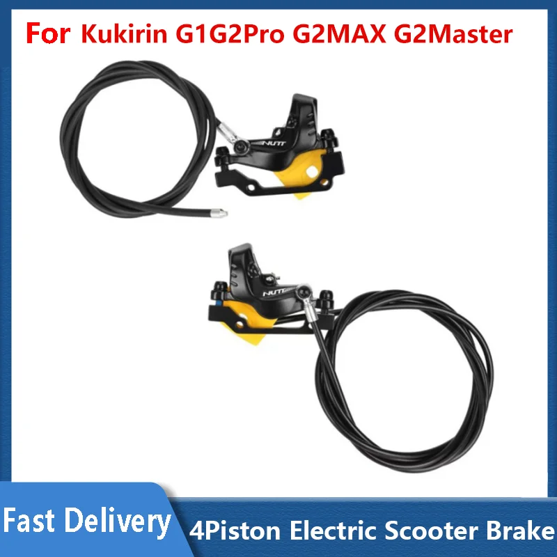 

﻿ NUTT 4 Piston Brake For Kukirin G2 MAX G2 Master G2 Pro G1 Pro Electric Scooter 140 160 Hydraulic Disc Brakes