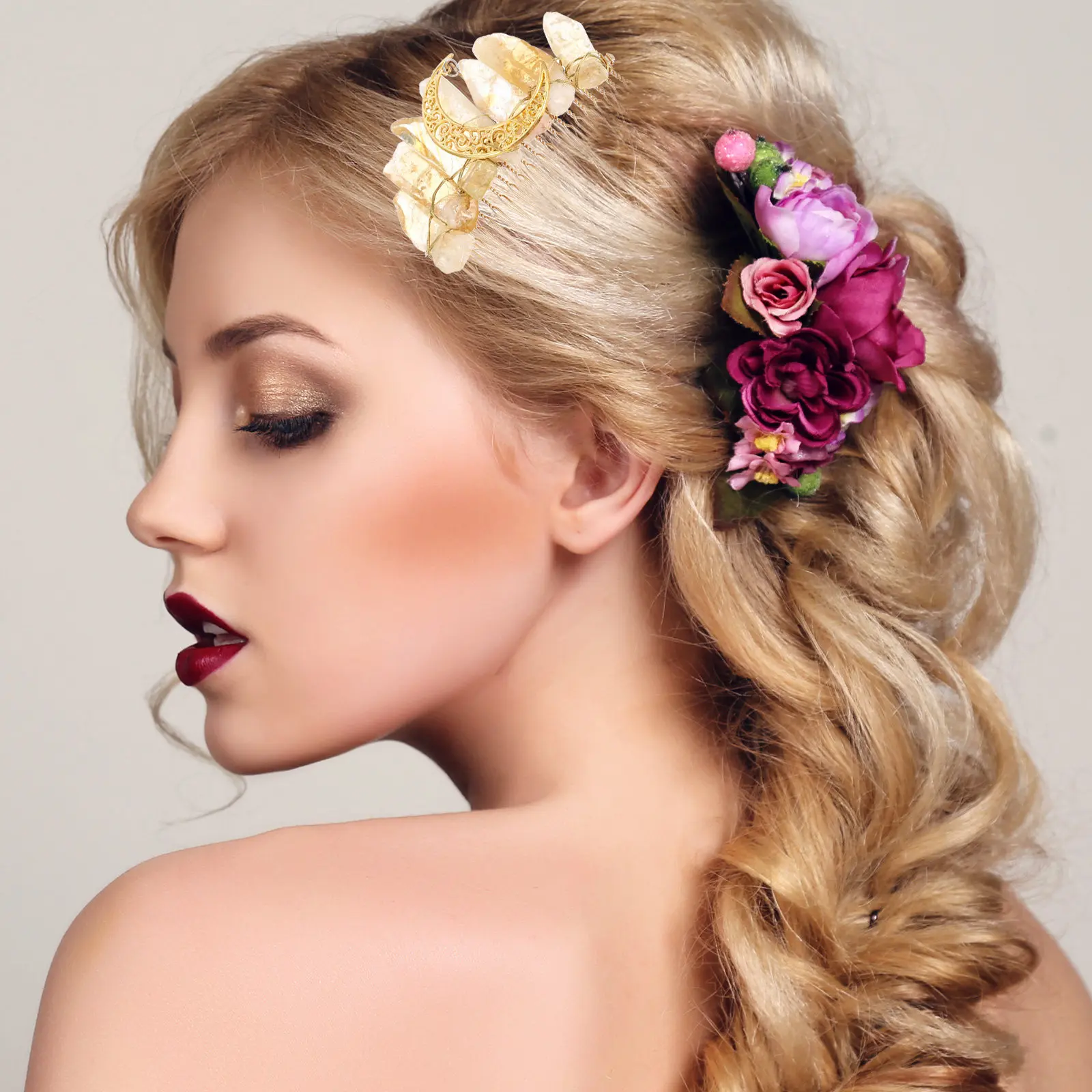 Crystal Hair Comb Delicate Exquisite Headdress for Women Wedding Party Accessories Elegant Bridal Headpiece Hair Comb