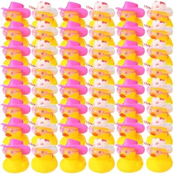 24/48 Pcs Valentines Day Gift Ducks Pink Valentine Rubber Ducks Accessories  Mini Bathtub Duckies for Wedding Holiday Toys