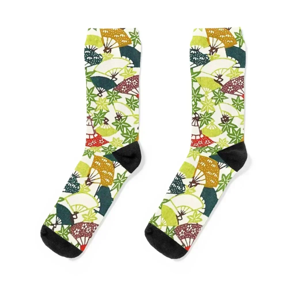 Calcetines con patrón tradicional japonés Yukata, medias para hombre, calcetines florales de anime, calcetines para mujer y hombre