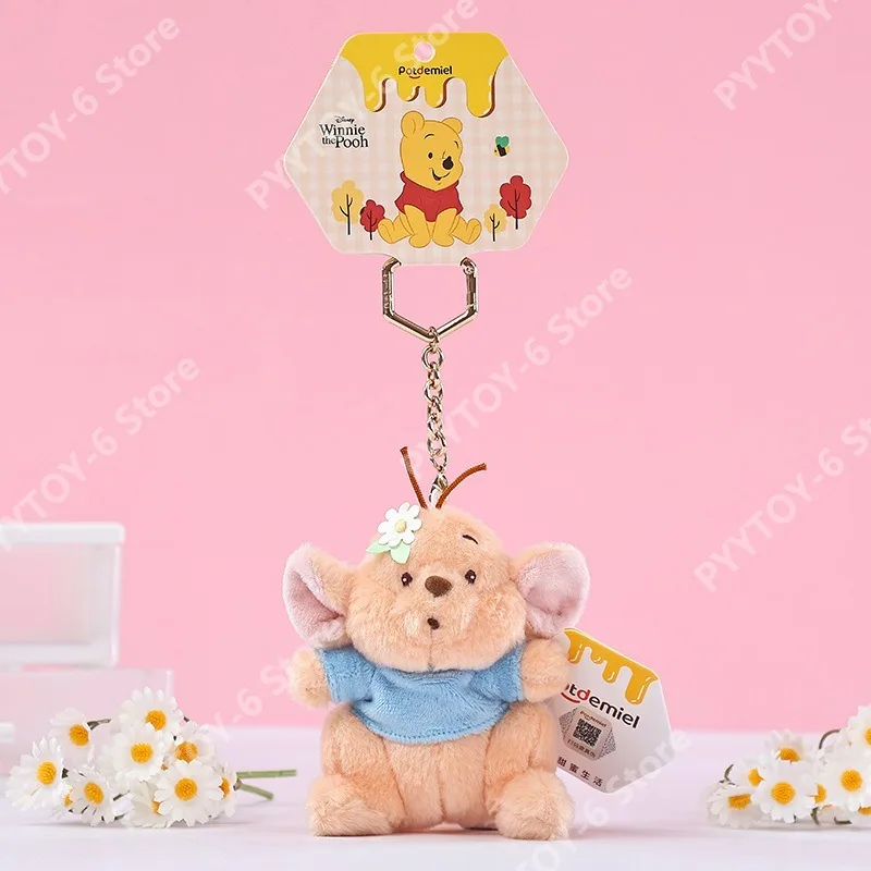 

Disney Genuine 10cm Bean Flower Pendant Delicate Cute Doll ACG Pendant Backpack Key Chain Birthday Gift Versatile Decoration