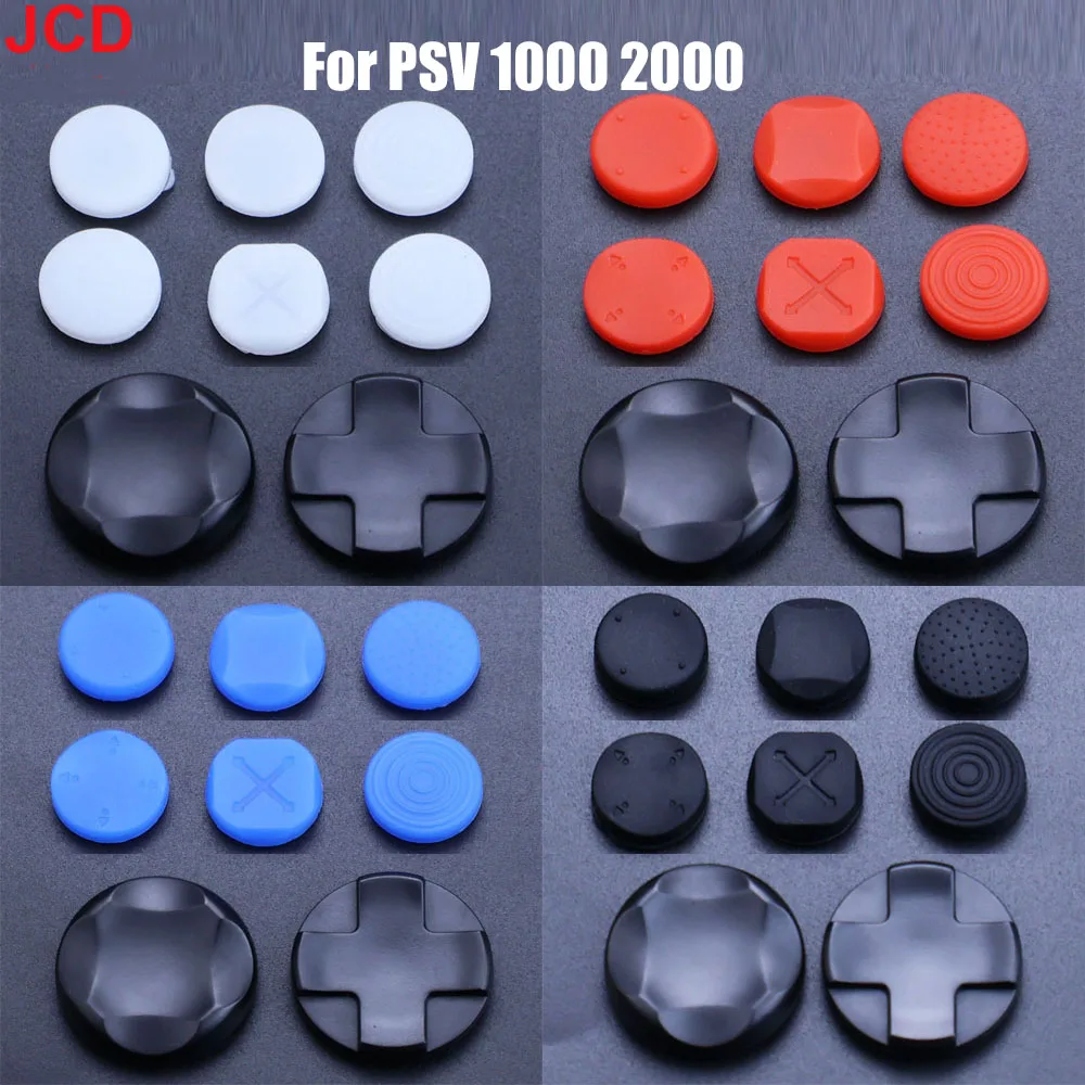 JCD D-pad Move Action Button Cross Direction ABXY Key For Ps Vita PSV 1000 2000 Thumb Grip Cap Joystick Analog Protective Cover