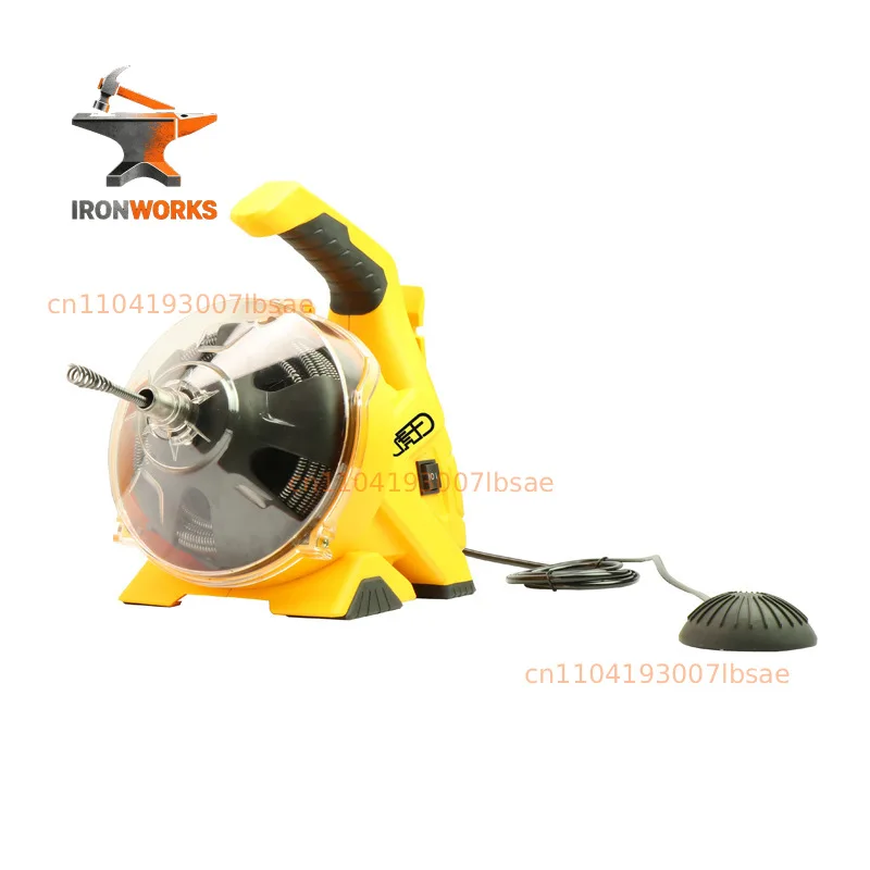 Automatic electric pipe dredging machine AT50, special for kitchen and bathroom floor drains, efficient dredging tool