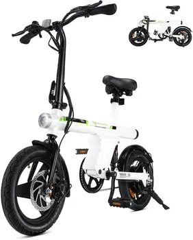 Image QMisinwheel Electric Bike for Adults 500W Motor, 20 mph Folding Ebike, 14"/16"/20" Adults Electric Bicycles with Smart Uphill