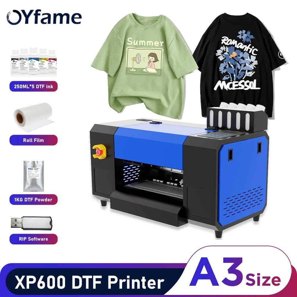 

Принтер OYfame A3 DTF XP600, принтер dtf A3 для худи, одежды, футболок, прямая передача тепла, пленочная печатная машина
