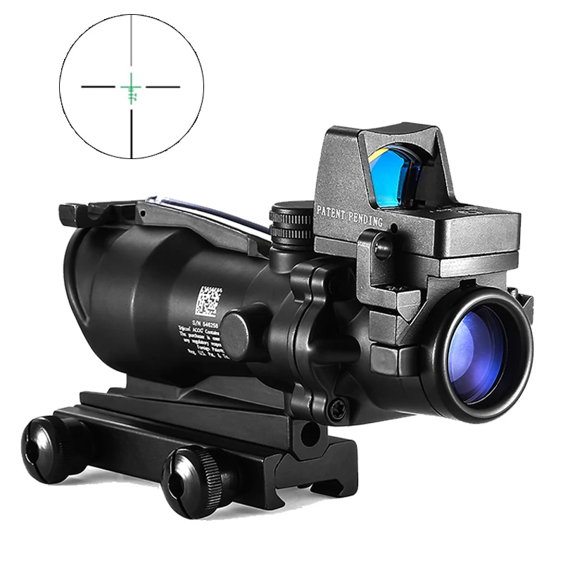 Verstelbare 4x32 Red Dot 1x 4x Scope Red Dot Tactische Scope 20mm Rail Scope voor de jacht