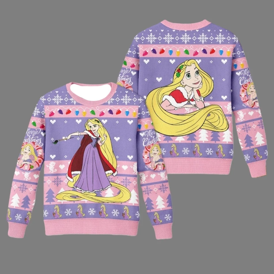 Тема анимационной коллекции Disney, уродливый свитер для рождественской вечеринки, толстовка с круглым вырезом, увеличенная новая коллекция для взрослых, осень/зима