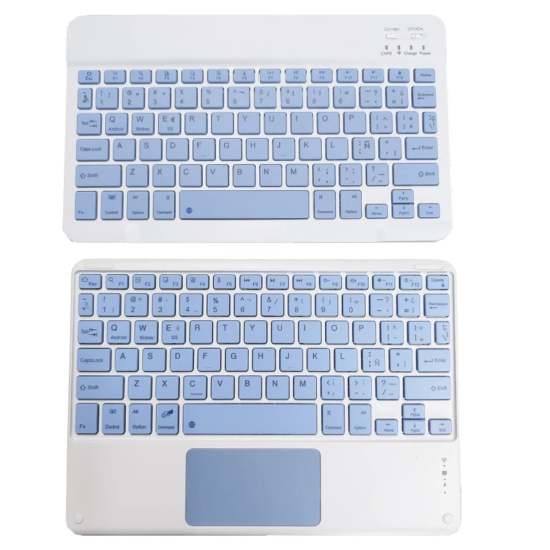 Spanish Keyboard Case for iPad 10th Air 11 Air 5 4 10.9 Case 10.2 9th 8th Pro 11 10.5 Air 3 Wireless Magnet PU Flip Stand Case