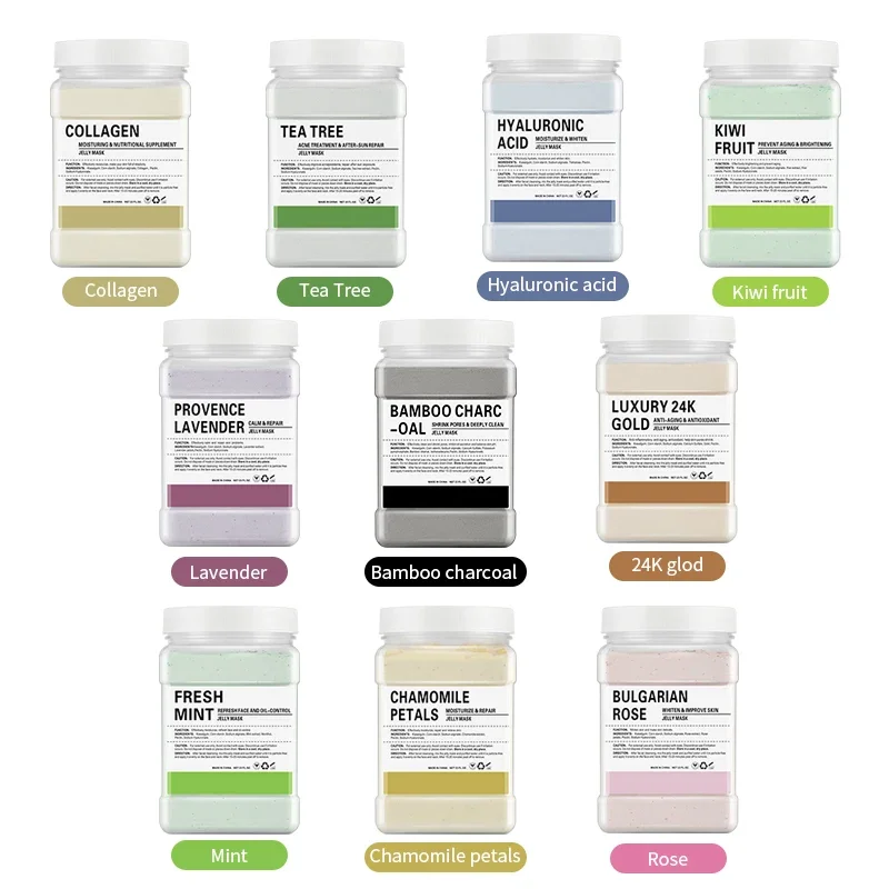 Salon Home Use SPA Skincare Powder Mask Beauty Jelly maschera facciale Crystal Hydrating Rose Mask Hydrogel Peel Off
