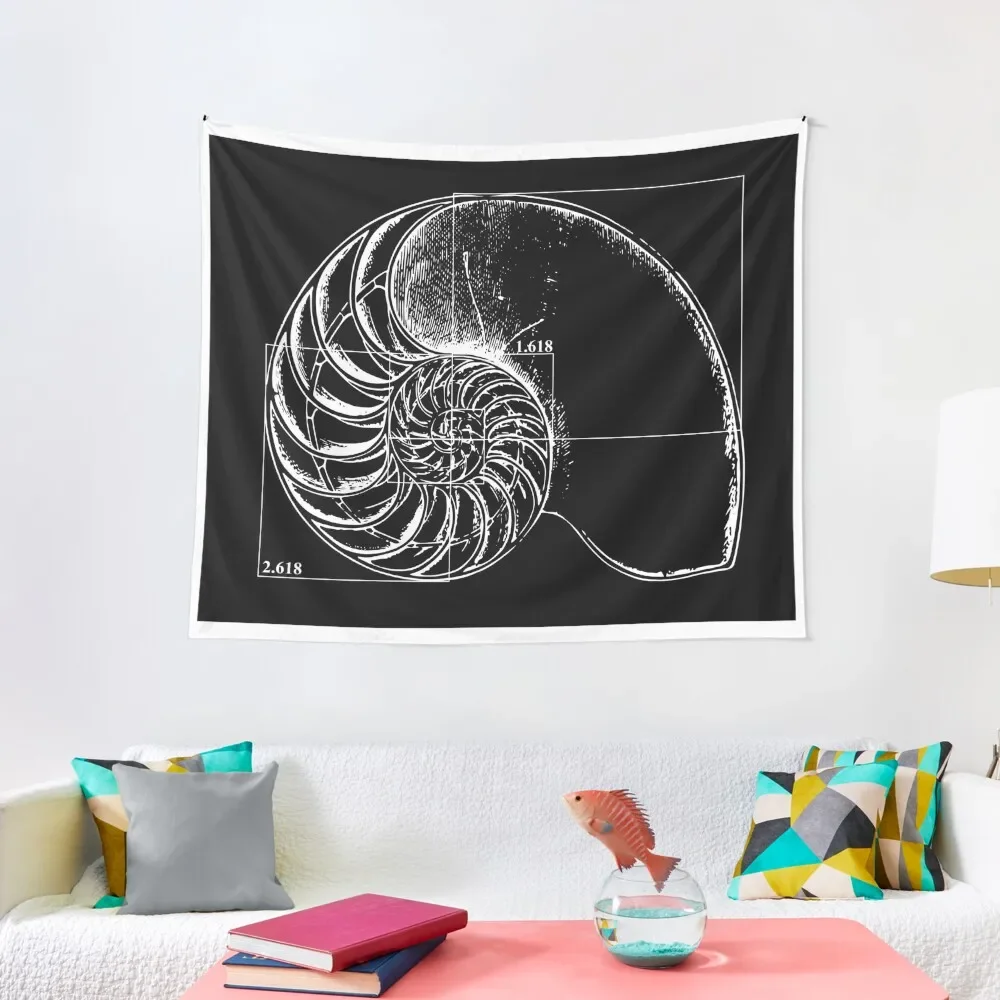 

Fibonacci on a nautilus shell Tapestry Wall Decor Aesthetic Home Decor Room Decor Aesthetic Room For Girls Tapestry