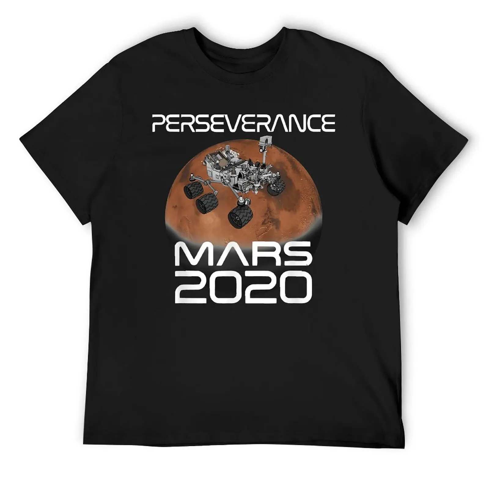 Perseverance Rover Mars 2020 Mars Landing T-shirt Round Neck Motion  Funny Novelty T-shirts Graphic Cool Leisure Eur Size