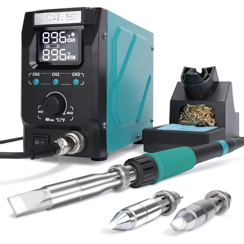 300W heavy duty digital soldering table for stained glass with removable soldering iron tip