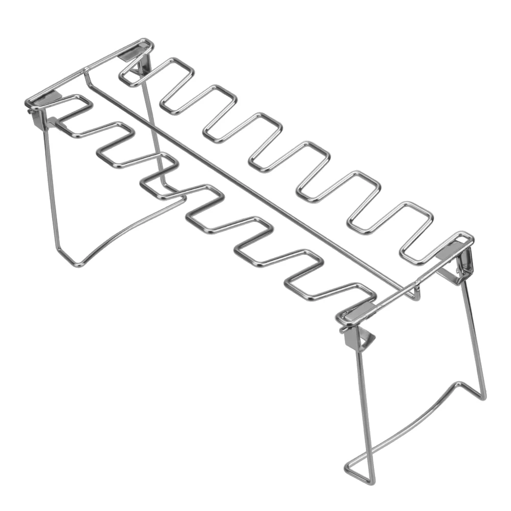 Barbecue Rib Stainless Steel Roast Rack Roast Chicken Leg Rack Non-Stick Grilling BBQ Chicken Wing Leg Rack