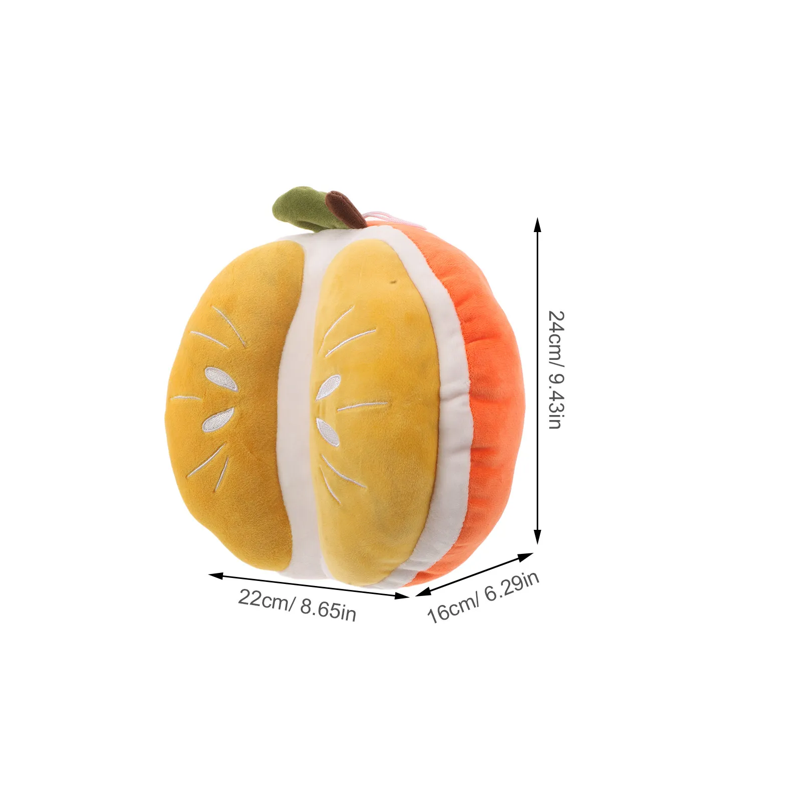Orange Themed Pillow Lifelike Fruit Shape Soft Comfortable Decorative Cushion for Sofa Couch Chair Bedroom Living Room Hugging - view 2