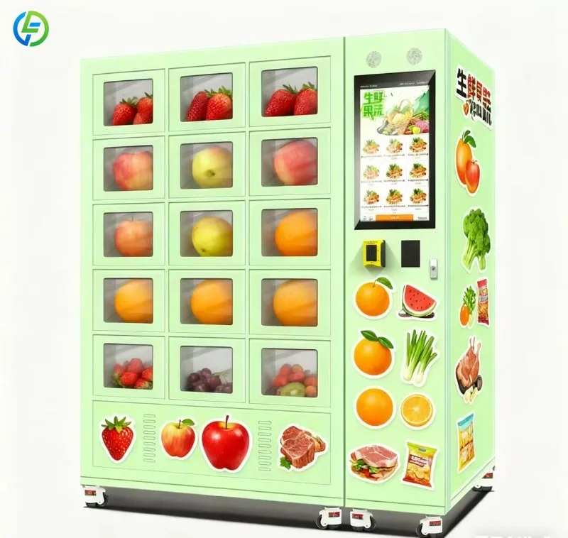Customized Supplier Refrigerated Locker Vending Machine with Cooling System for Fresh Fruits and Meat