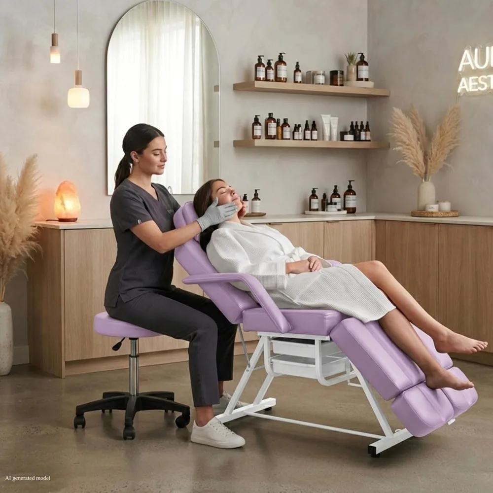 3-Section Tattoo Chair Adjustable Spa Beauty