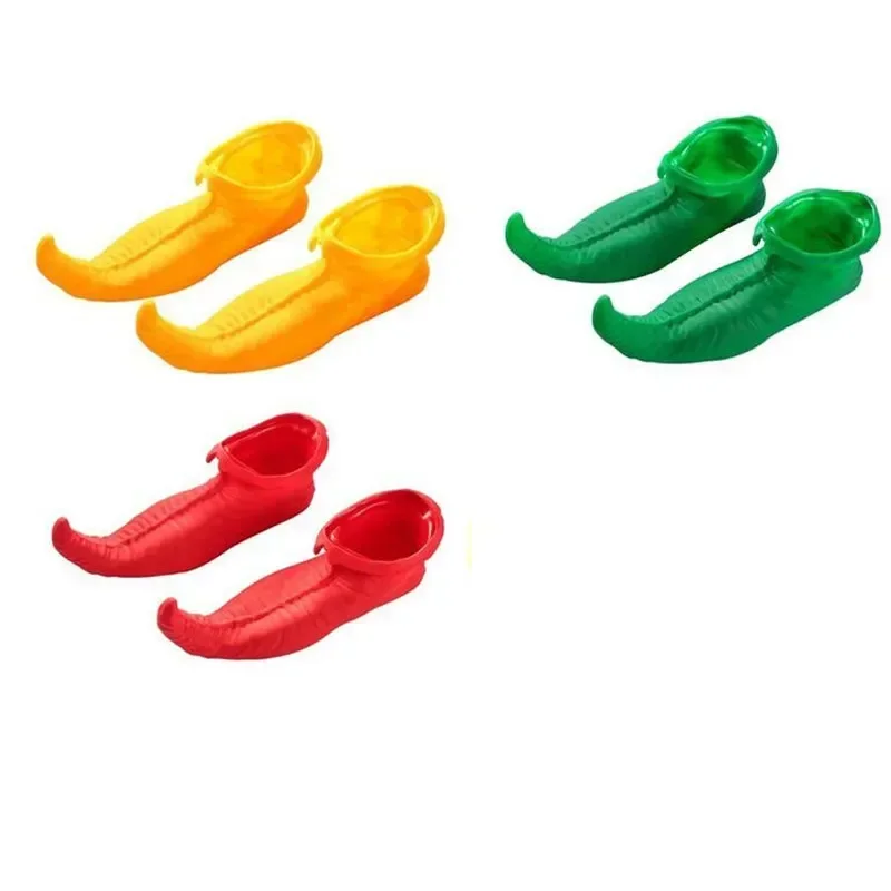 Halloween Costume Party Rubber Pointed Clown Shoes for Amusement Park Circus Performance Cosplay