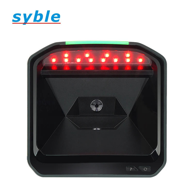 Syble XB-8607 2D Platform Scanning Desktop Barcode Scanner QR Code Scanner Fixed Mount Scanner QR Code Scanning Machine for Pos