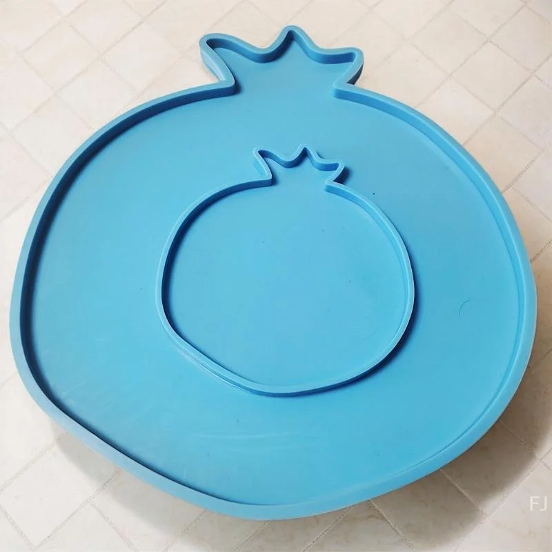 [YU] molde de resina Epoxy de geoda de Granada, tapete para tazas hecho a mano, almohadilla para tazas, molde de silicona para manualidades DIY