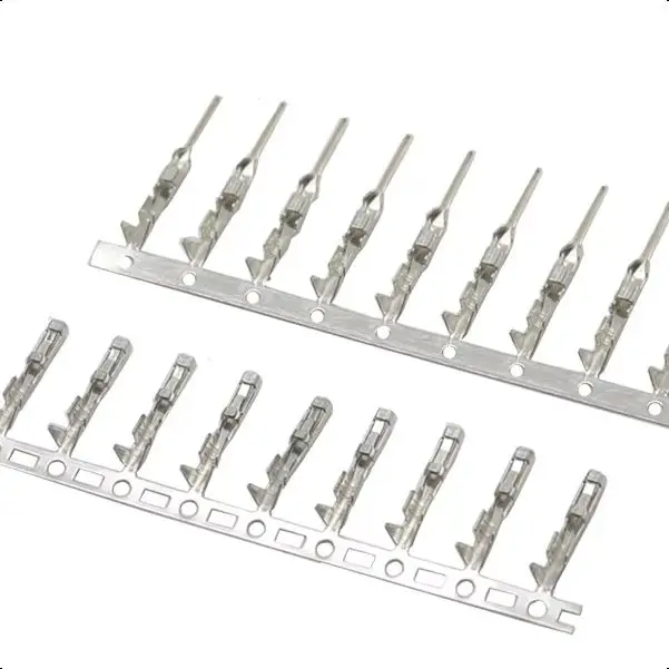 

【200-50PCS】male Female 2.54mm Dupont Reed Dupont Jumper Wire 2.54 Dupont languette Connector Terminal Pins Crimp