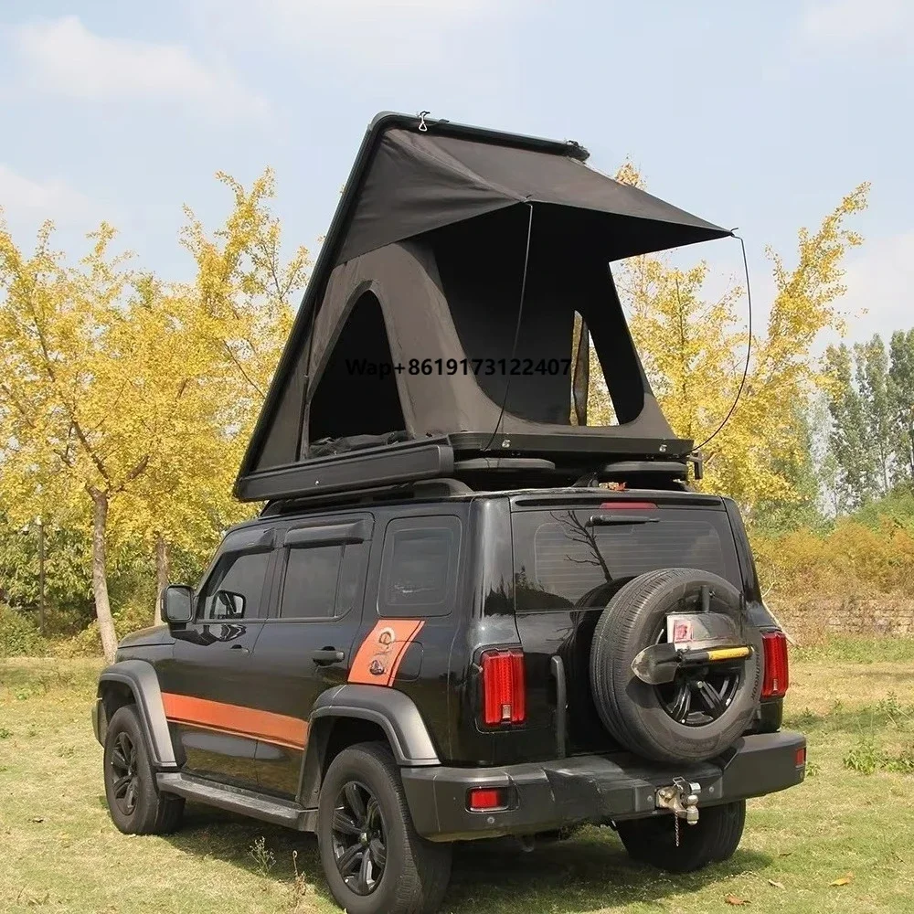 

Top Sale Suv Car Side Open Rooftop Tent Camper Van Aluminum Shell Car Rooftop Tent