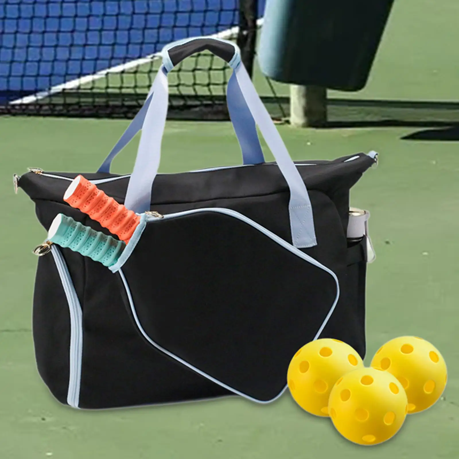 

Pickleball Bag Tote Waterproof Lightweight Racket Carry Bag for 2 Rackets