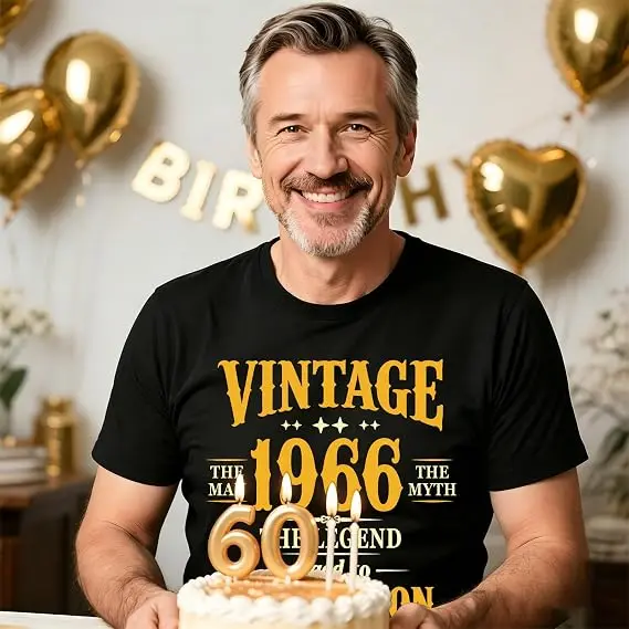 1976 1986 1996 1966 T-Shirts, Geschenke zum 60., 40., 30., 50. Geburtstag für Frauen und Männer, Geburtstagsdekorationen, Partygeschenke, T-Shirts mit Sprüchen – Detail 5