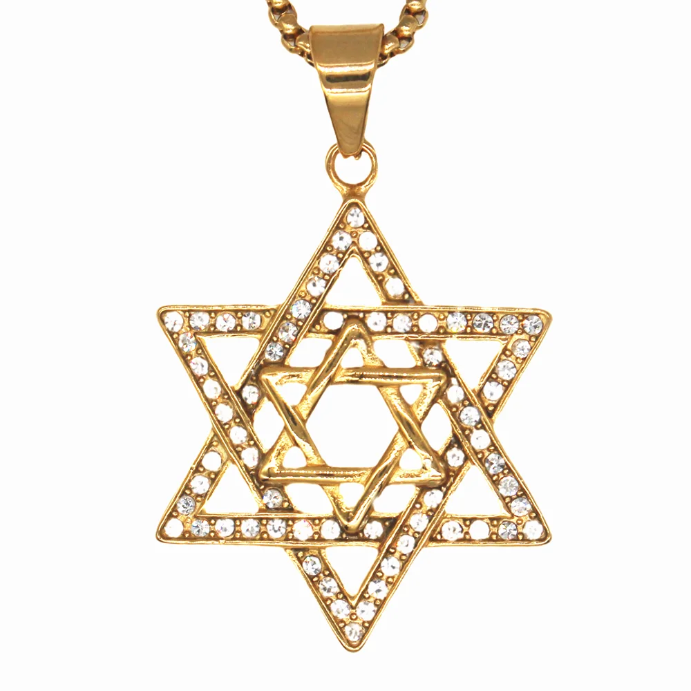 

Jewish Star of David Necklace Menorah Women/Men Happy Hanukkah Jewelry Judaism Pendant Religious Gift Hebrew