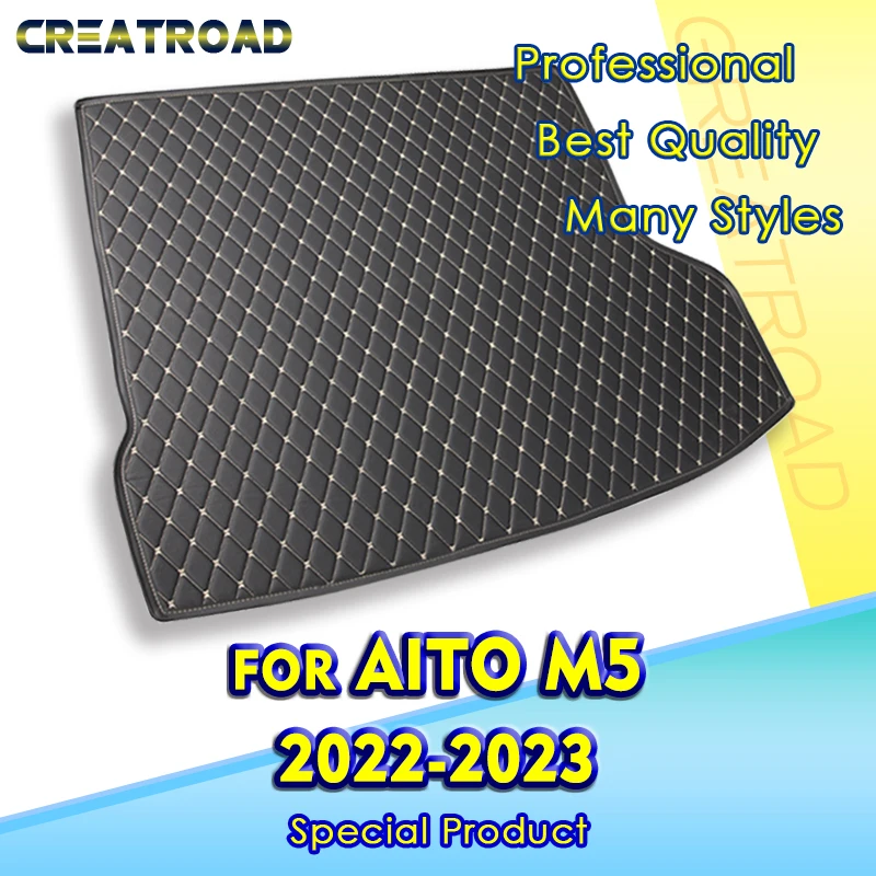 

Car Trunk Mat For AITO M5 2022-2023 Custom Car cargo liner carpet Accessories Auto Interior Decoration