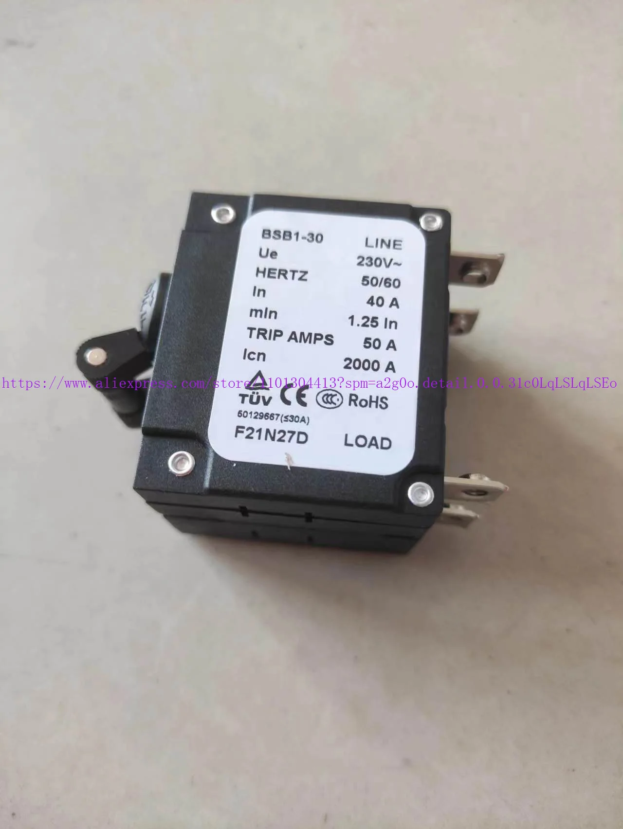 BSB1-30 230V 40A CIRCUIT BREAKER SWITCH GENERATOR PART