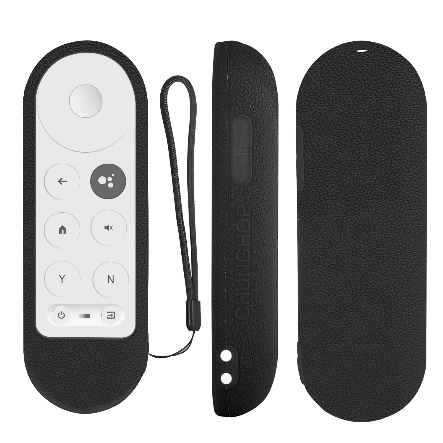 Silicone Case Fit for Chromecast for Google TV 2020 Voice Remote Shockproof Protective Cover for Google Remote Controller