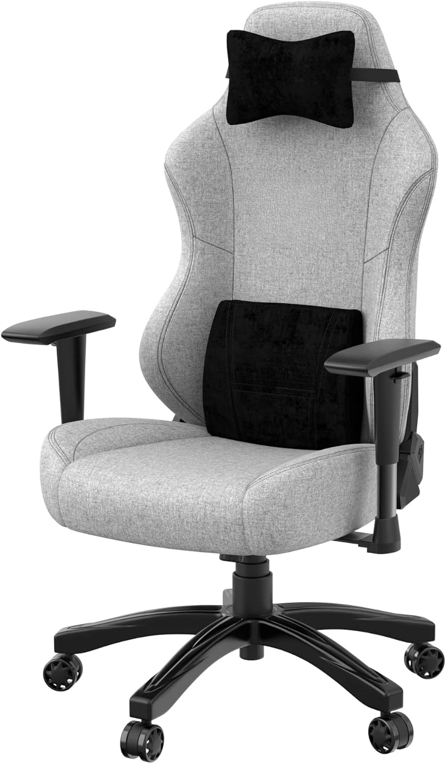 Comfortable Premium Video Gaming Seats with Headrest - Grey Gaming Chair with Cushion