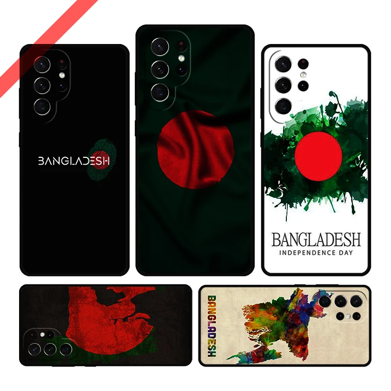 Bangladesh Flag Phone Case For Samsung Galaxy S20 FE S21 S10 S23 Plus S24 S22 Ultra Coque Note20 Note10 S9 S8 Cover Capa