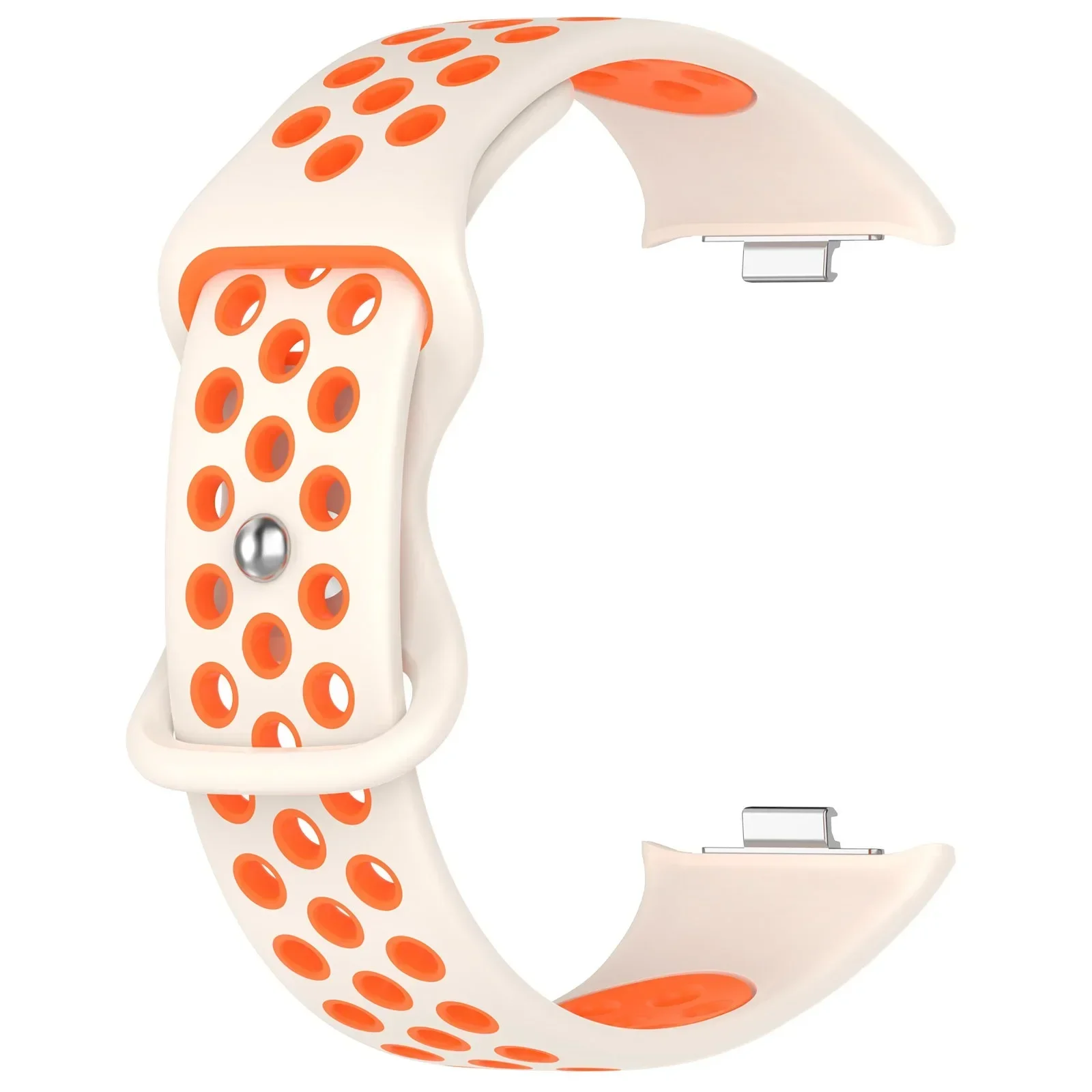 Pulseira de silicone para xiaomi mi band 9 8 pro dois tons smartwatch substituição redmi relógio 4 pulseira accessorise correa