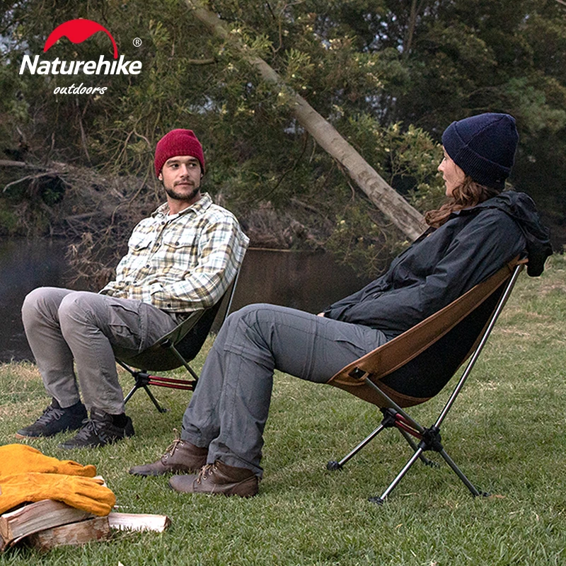 Natureifa-Chaise de camping portable ultralégère, pliante, pêche, pique-nique, plage, plein air, lune, L01, L02