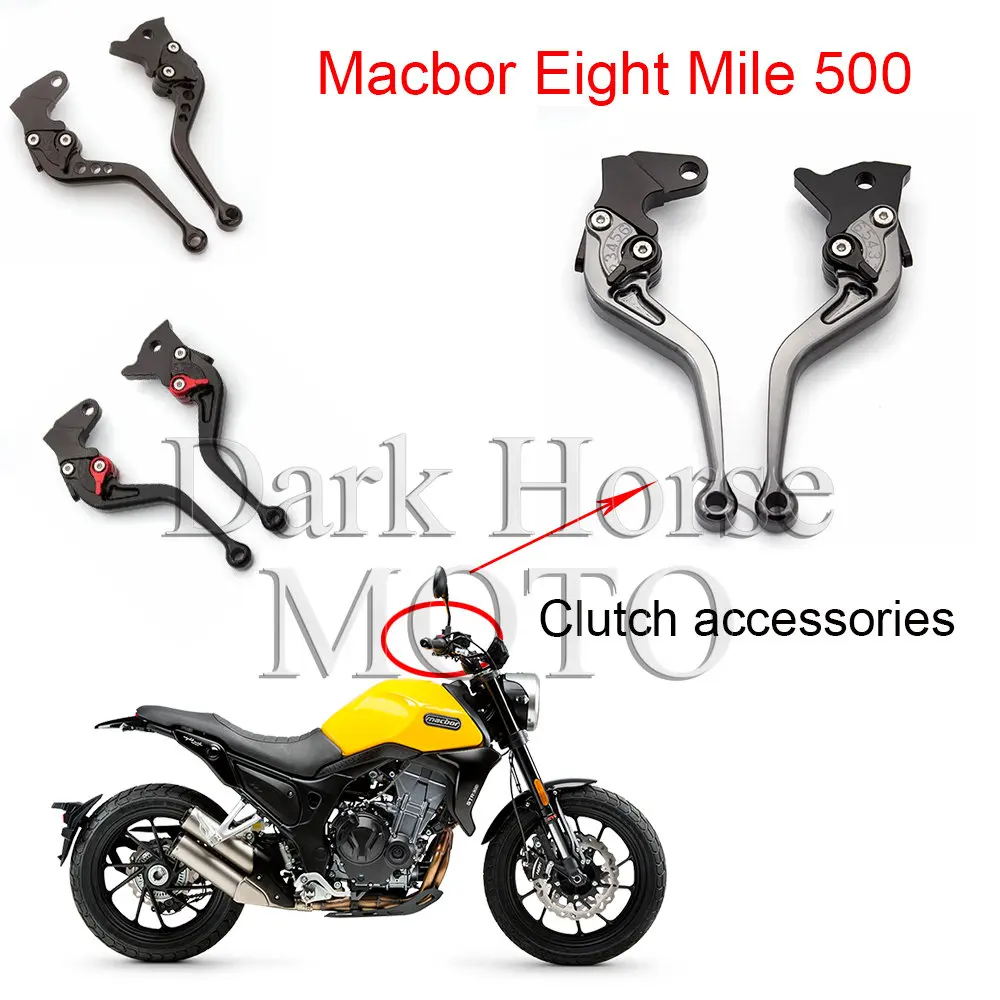 

Motorcycle Modified Brake Horn Handle Clutch Tie Rod Fittings FOR Macbor Eight Mile 500