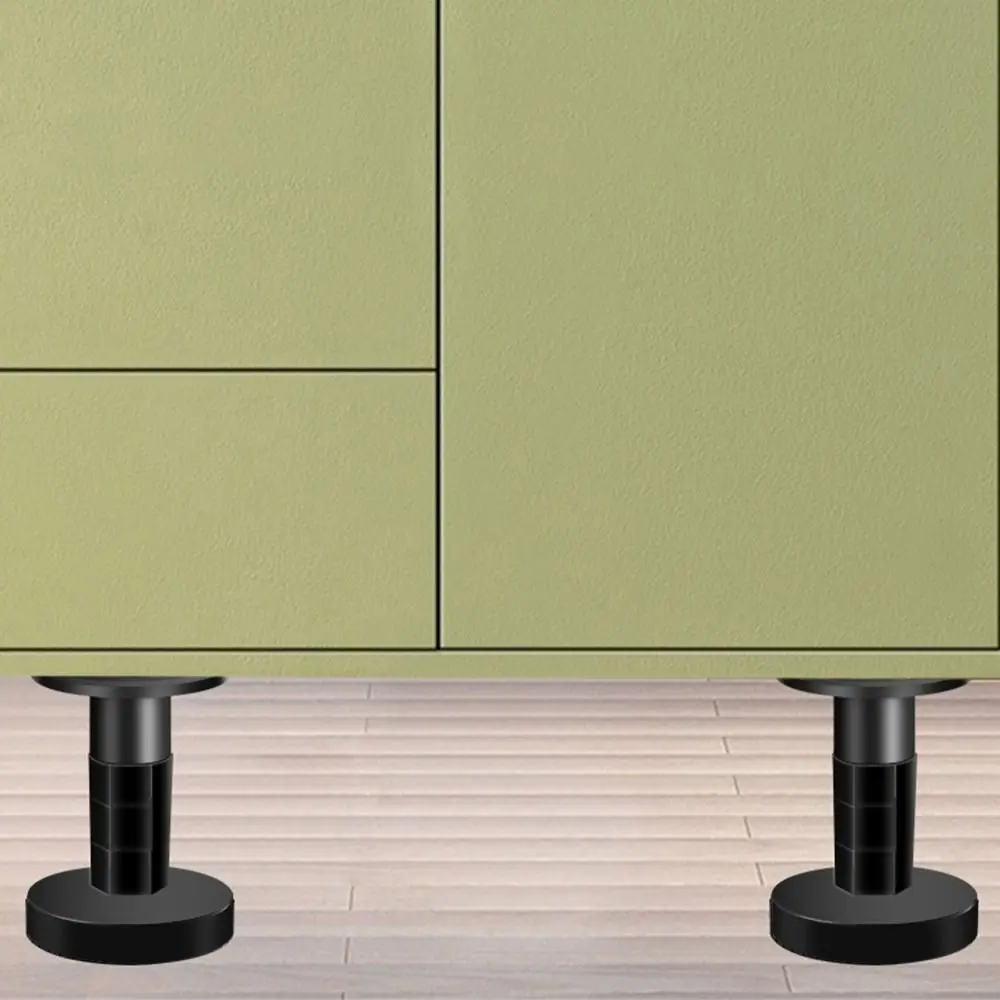 Metal Furniture Legs Adjustable Wear-resistant Cabinet Legs Anti Scratch Replacement Nightstand Storage Box Leg