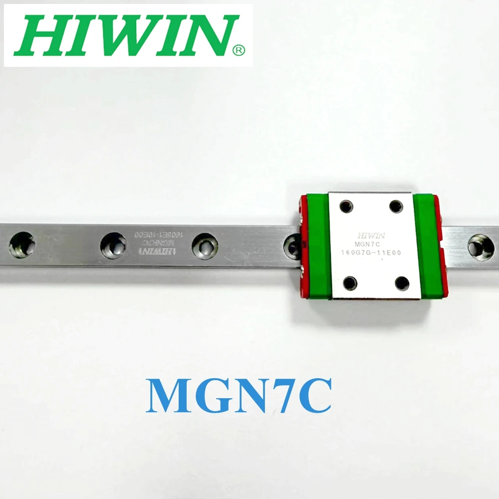 NEW HIWIN Original Genuine 1pcs MGN7 Miniature Linear Guide Rail 30-580mm +1pc MGN7C Slider Block Accessories for 3D Printers