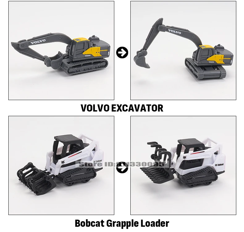 Maisto 1:64 SCANIA 770 S Volvo Gabelstapler Transportfahrzeug Bagger Druckguss Präzisionsmodellauto Modellsammlung Geschenk – Detail 5