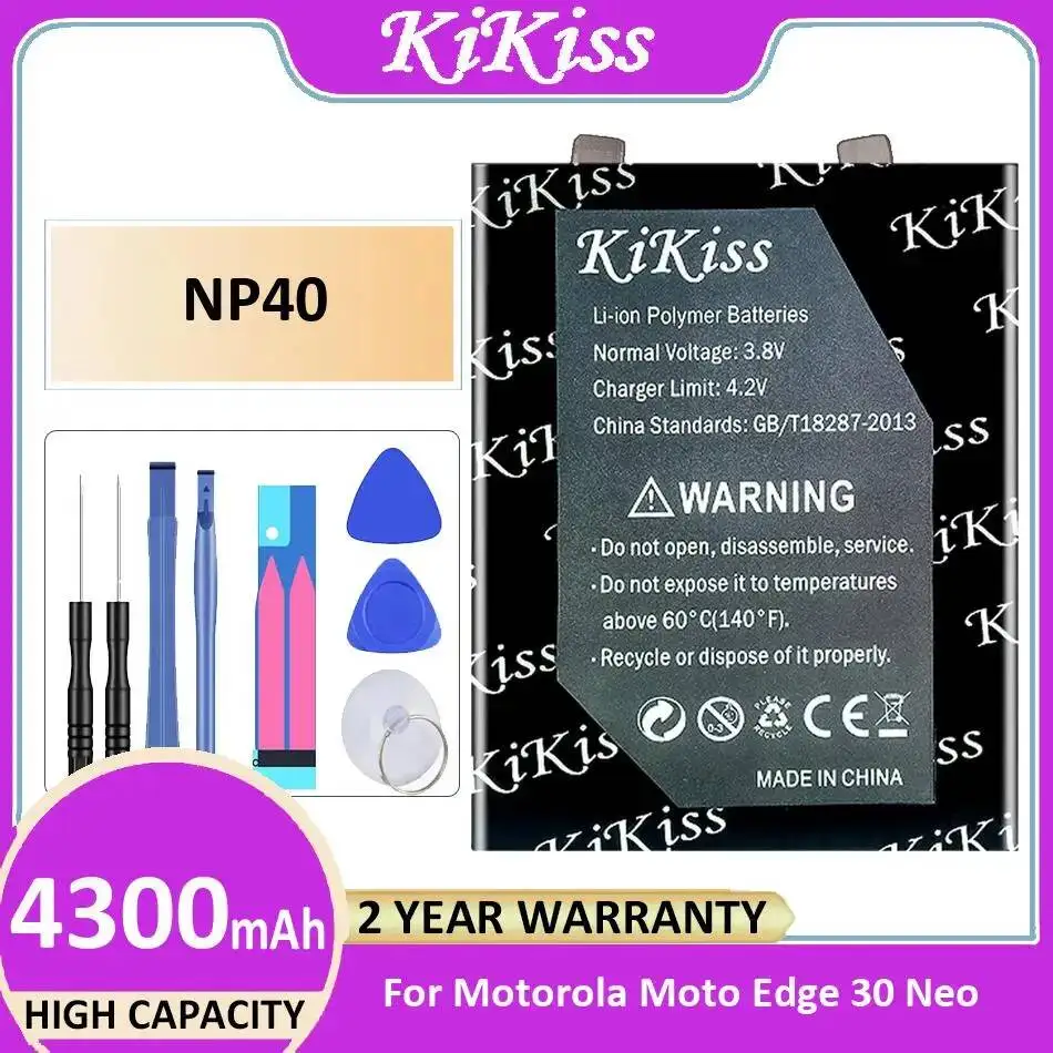 

NP40 4300 мАч надежный источник питания аккумулятор мобильного телефона для Motorola Moto Edge 30 Neo