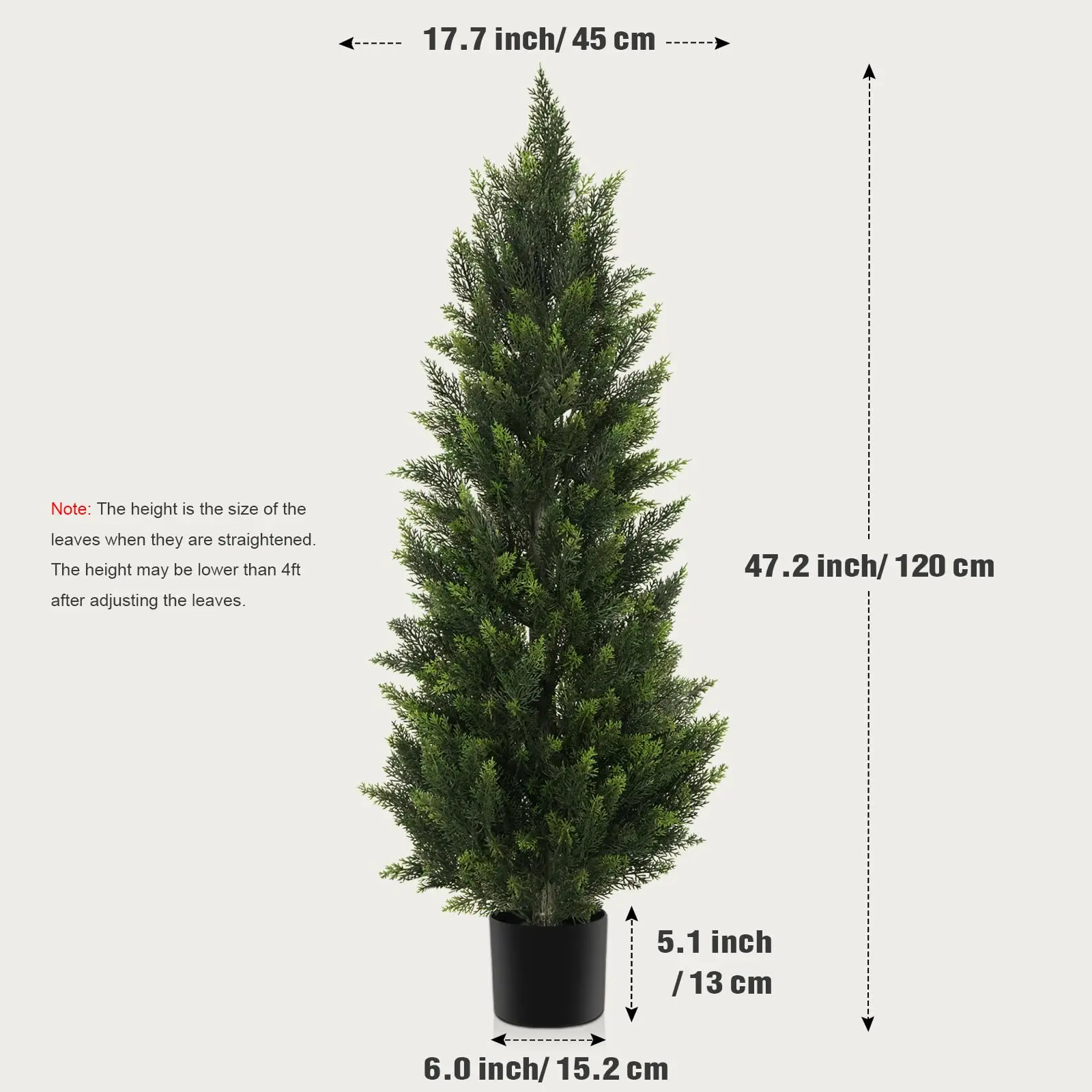 Artificial Cedar Tree for Outdoor: 98% Realistic Up Close