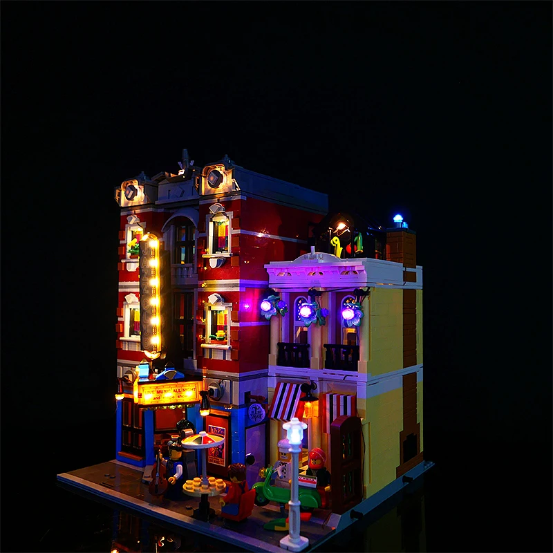 Diy LED Light Kit For LEGO 10312 Jazz Club & Pizzeria (Only LED Light,Without Blocks Model )