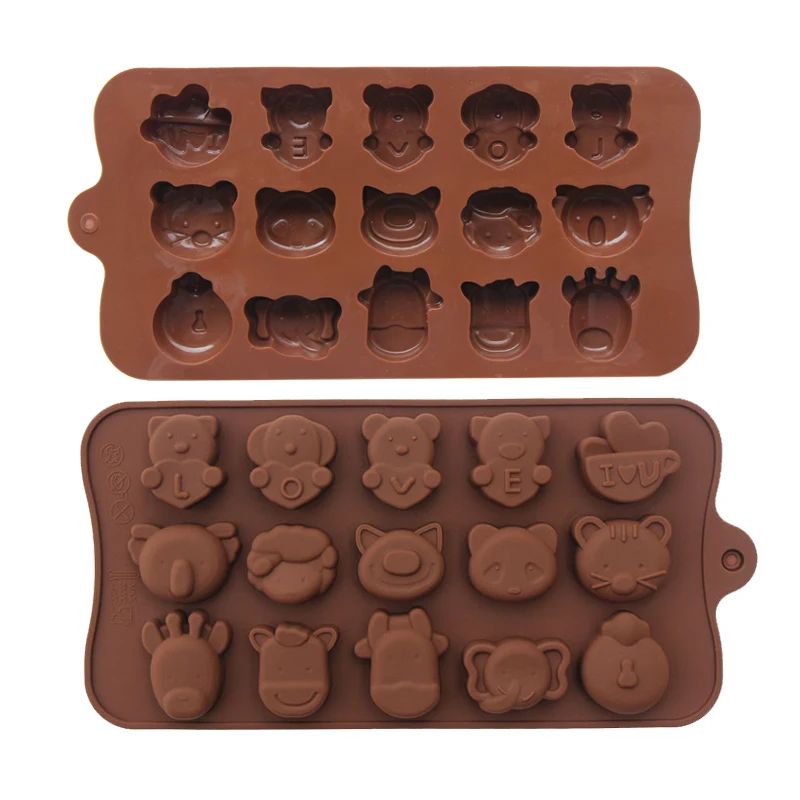 Cartoon Animal Chocolate Mold DIY Handmade Pudding Jelly Ice Silicone Mould Molds