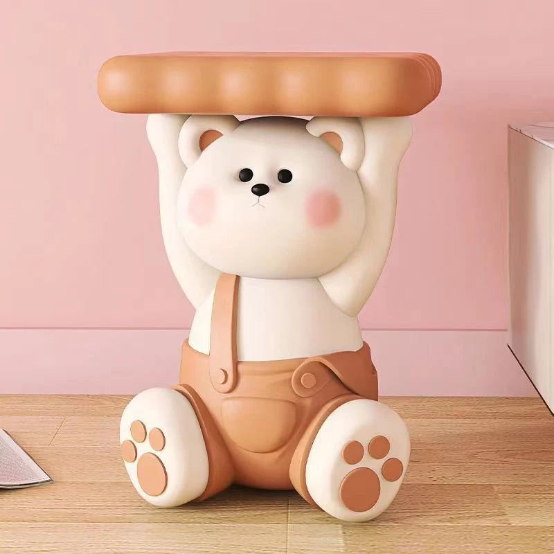 Home Decoration Accessories Animal Figurines Biscuit Bear Coffee Table Large Floor Storage Decoration Living Room Sofa Bedside T