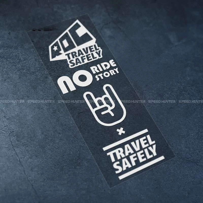 

Набор из 1 наклейки на мотоцикл с мультяшным рисунком «Не кататься!», черно-белая виниловая наклейка для декора электросамоката, велосипеда, шлема