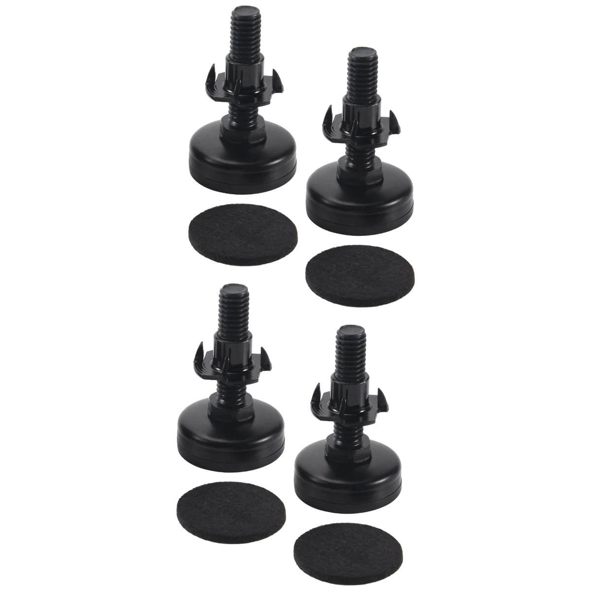 4Pcs Furniture Levelers Heavy Duty Furniture Leveling Feet Adjustable Leg Levelers for Cabinets Tables Chairs Raiser