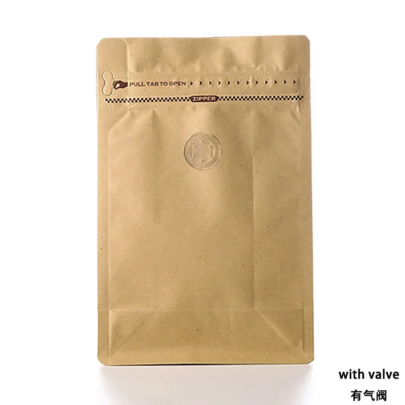 50 Stück Kaffeebeutel mit flachem Boden, Ventil und Reißverschluss, Aluminiumfolien-Futterbeutel zur Aufbewahrung von Kaffeebohnen und Lebensmitteln – Detail 12
