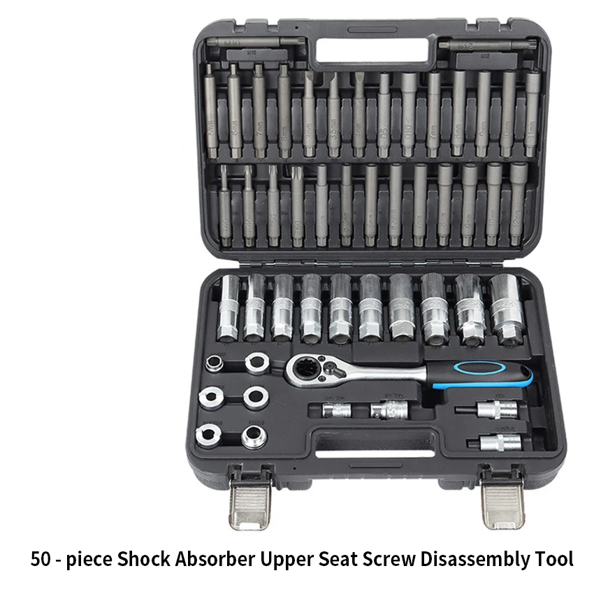 50pcs Shock Absorber Strut Nut Accessories  Removal Tool Socket Set Special Car Strut Tower Top Nut Remove Install Tool