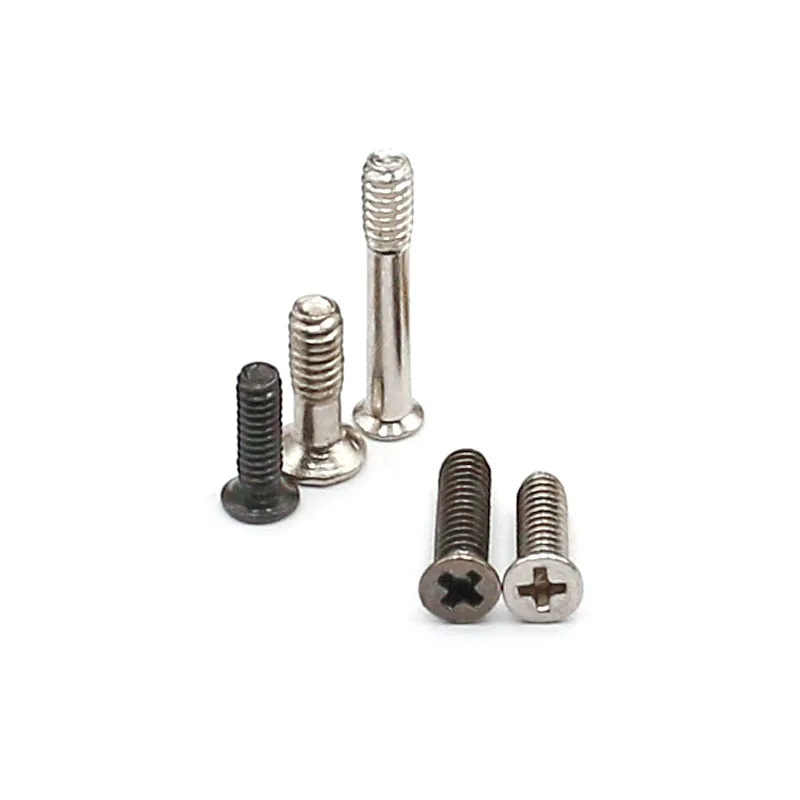 100Pc M1 M1.2 M1.4 Galvanized/Nickel Steel Cross Phillips Flat Countersunk Head Machine Screw Bolt L=1.8/2/2.5/2.6/3/3.5/4/4.5mm