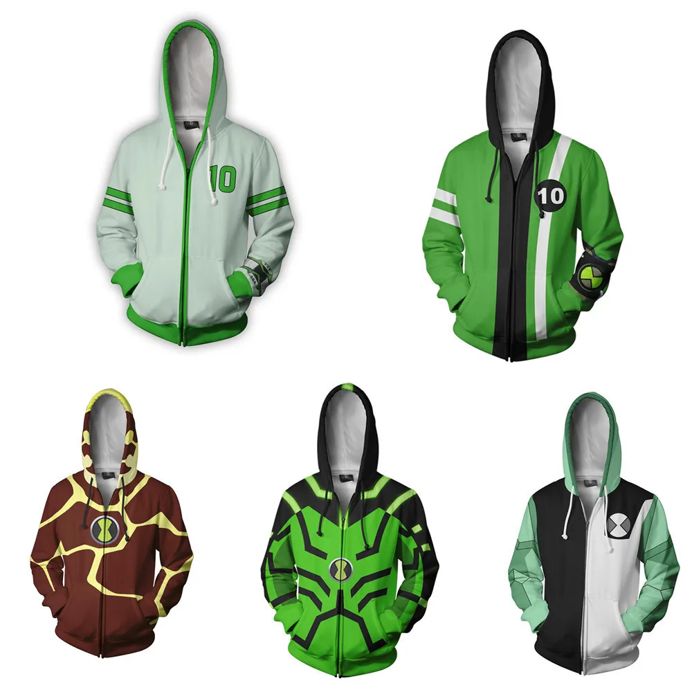 

Popular Ben 10 Omnitrix Cosplay Hoodies 3D Ben Tennyson Printed Anime Cartoon Sweatshirt Summer Men Women Tracksuit Y2k Pullover